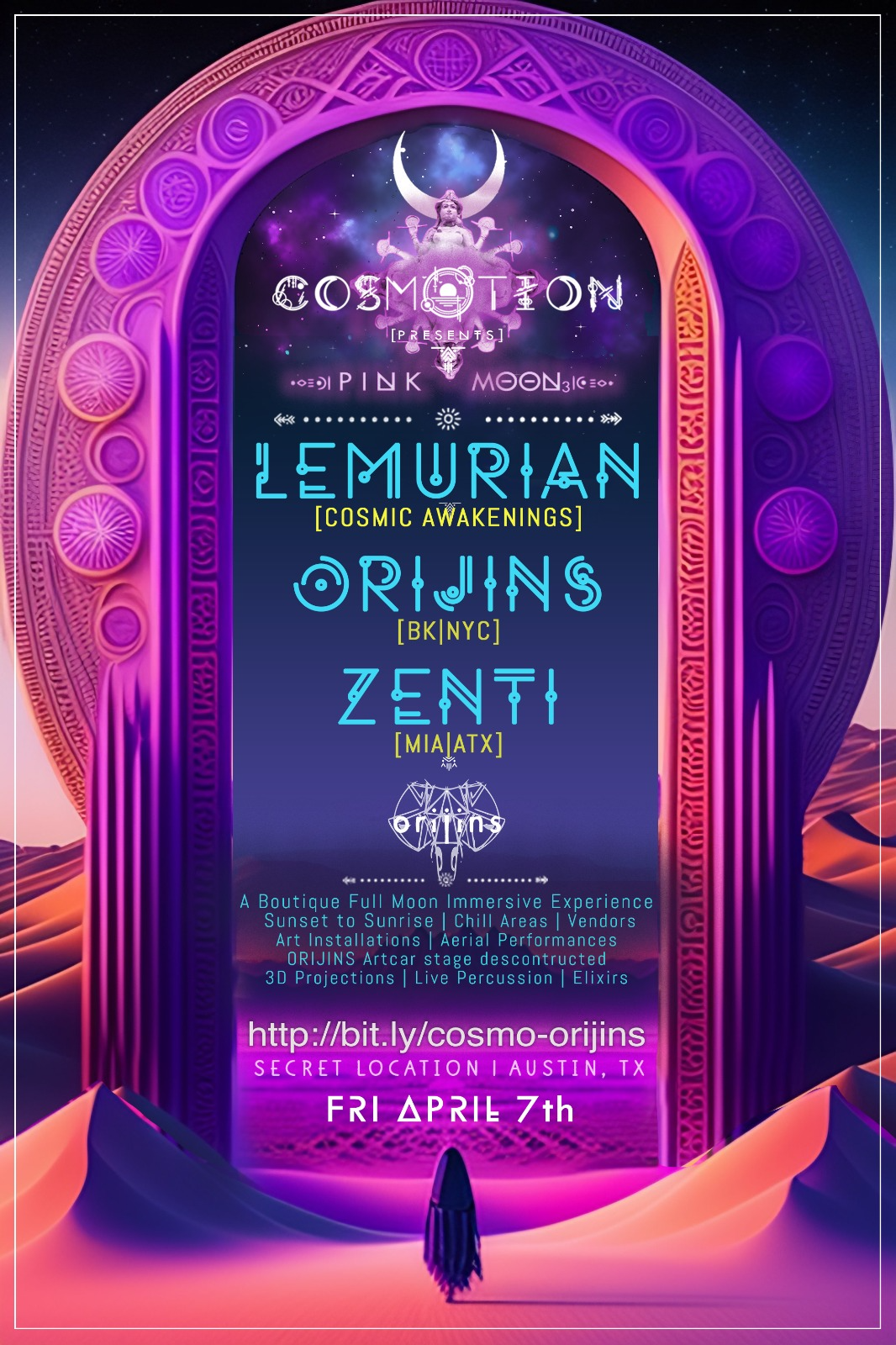 Cosmotion X Orijins: Pink Moon - LEMURIAN (CosmicAwakenings)