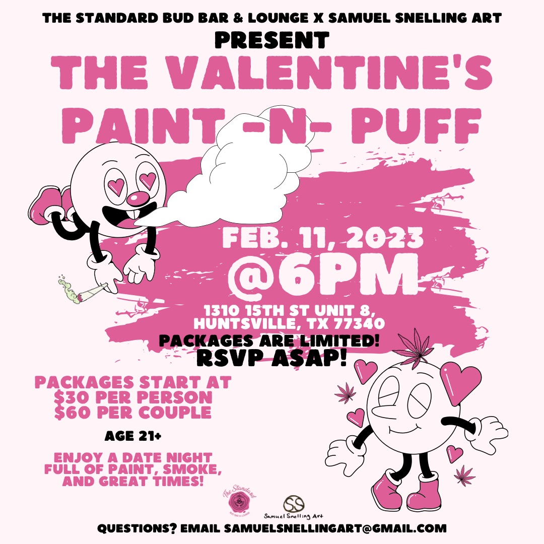 The Valentine’s Paint -N- Puff @ The Standard Bud Bar & Lounge